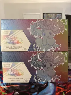 Pokemon TCG 2x Pack Lot Prismatic Evolution Super Premium Collection Box - Image 1