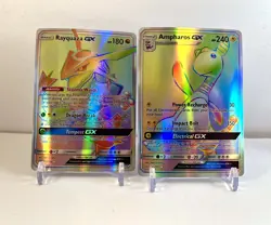 Pokemon TCG Rayquaza GX Celestial Storm Secret Rare - Ampharos GX - Fan Art - Image 1