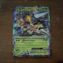 Pokemon M Beedrill EX XY158 XY Promo Holo Mega 5ban Graphics - Image 1