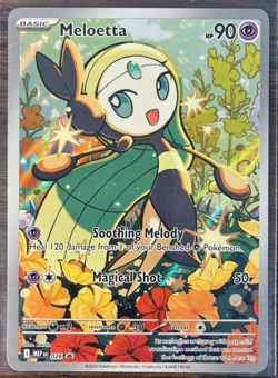 POKEMON MELOETTA ILLUSTRATION RARE PROMO #026 MEGA EVOLUTION NM CONDITION - Image 1