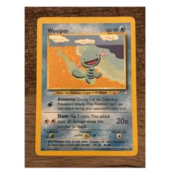 Pokemon TCG Wooper Neo Genesis 82/111 Regular Common Basic English 2000 - Image 1