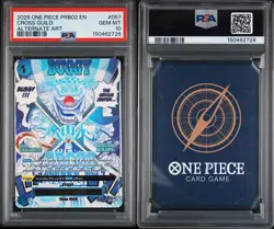 2025 One Piece PRB02 #057 Cross Guild Alternate Art PSA 10 Gem Mint - Image 1