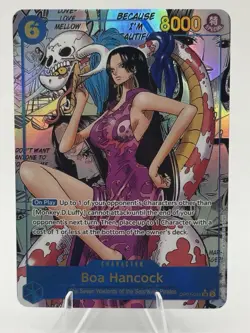 One Piece CCG Boa Hancock Alternate Art Manga, OP07-051 English Custom Card - Image 1