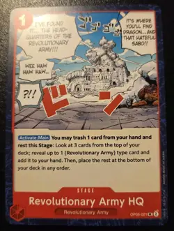 Revolutionary Army HQ OP05-021 Uncommon Awakening Of The New Era One Piece CCG - Image 1