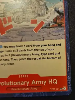 Revolutionary Army HQ OP05-021 Uncommon Awakening Of The New Era One Piece CCG - Image 5