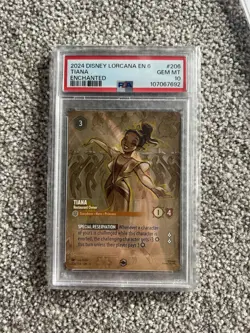 Disney Lorcana Tiana Azurite Sea Enchanted Rare PSA 10 - Image 1