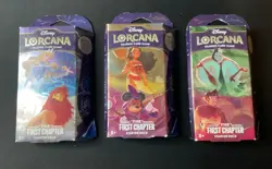 Ravensburger Disney Lorcana TCG The First Chapter Deck Set of 3 - Image 1