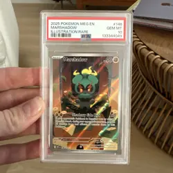 2025 Pokemon Mega Evolution Marshadow Illustration Rare #146/132 PSA 10 GEM MINT - Image 1
