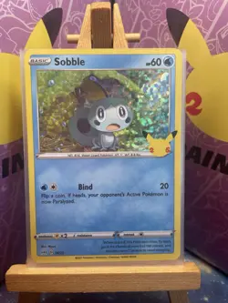 Pokemon TCG Sobble McDonald's Promo Card 24/25 Holo 25th Anniversary 2021 - Image 1