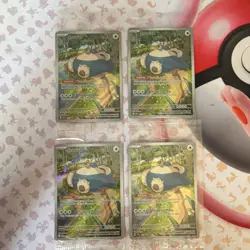 Pokemon TCG 4 Card Lot Holo Promo SVP 057 Snorlax English SEALED - Image 1