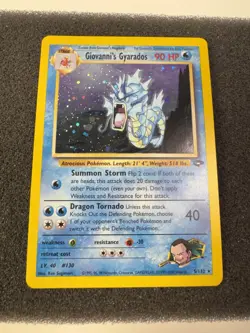 Pokemon TCG Giovanni's Gyarados Gym Challenge Holo Card 5/132 NM See Photos - Image 1