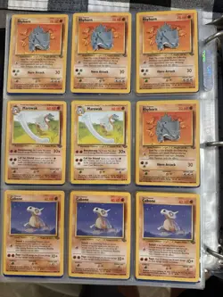 Vintage Pokemon Jungle Wizards Lot — Rhydon, Rhyhorn, Marowak, Cubone — 107Cards - Image 2
