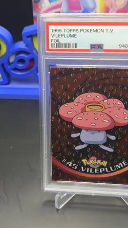 PSA 9 Vileplume #45 Topps Chrome Holo Pokemon T.V. Card 2000 - Near Mint - Image 4