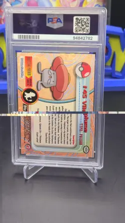 PSA 9 Vileplume #45 Topps Chrome Holo Pokemon T.V. Card 2000 - Near Mint - Image 5