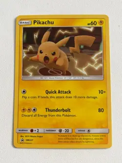 Pokemon Pikachu TCG Sun Moon SM227 Promo Card - Image 1