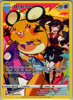 Dedenne TG07/TG30 SWSH09: Brilliant Stars Trainer Gallery - Pokemon Card - NM - Image 1