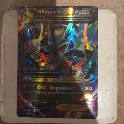 Pokemon M Rayquaza EX Ultra Rare Roaring Skies Holofoil 61/108 English Card - Image 1