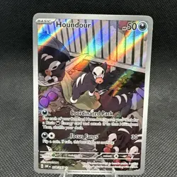 Houndour Obsidian Flames Holo Card 204/197 SV03 Mint Condition - Image 1
