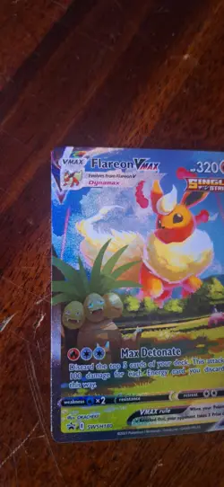 Flareon VMAX SWSH180 Sword & Shield Promo Holo Card Near Mint Condition - Image 5
