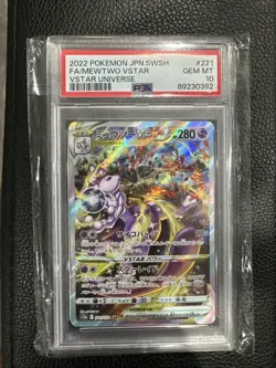 PSA10 Mewtwo VSTAR SAR 221/172 VSTAR Universe Pokemon Card - Image 1