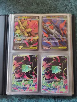Pokemon Card Binder Collection Lot 56 Cards Pokemon TCG Mega Charizard Gengar NM - Image 1
