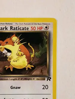 Pokemon Card Dark Raticate 1st Edition 51/82 Team Rocket 2000 TCG WOTC Vintage - Image 2