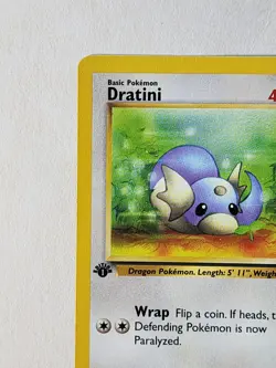 Pokemon TCG Dratini Team Rocket 53/82 Regular 1st Edition Common Card LP Vintage - Image 2