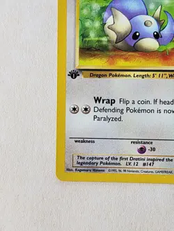 Pokemon TCG Dratini Team Rocket 53/82 Regular 1st Edition Common Card LP Vintage - Image 5