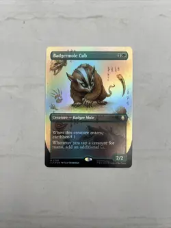 Magic: The Gathering Badgermole Cub Borderless *Foil* (NM) Avatar #0326 - Image 1