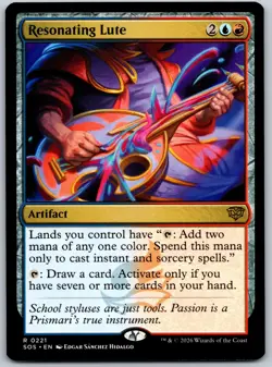 Resonating Lute R Secrets of Strixhaven 221 NM - Image 1