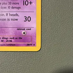 Pokemon Espeon Neo Discovery 20/75 Regular Rare 70 HP 2001 English - Image 3