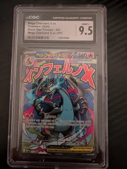 Mega Charizard X EX CGC 9.5 Holo Promo Me: Mega Evolution 023 Pokemon TCG - Image 1