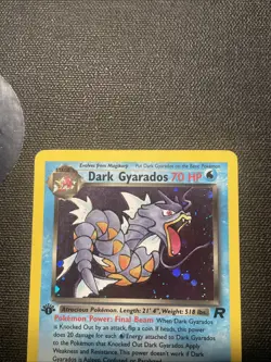 [NM]Pokemon TCG Team Rocket - Dark Gyarados 1st Ed. Rare Holo - Near Mint - Image 5