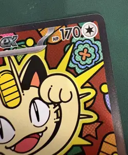 Meowth EX SIR Full Art Holo Rare Pokemon TCG Card 121/088 Perfect Order - Image 2
