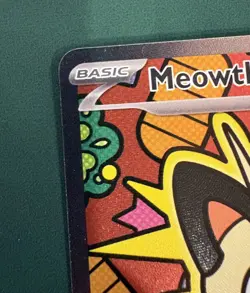 Meowth EX SIR Full Art Holo Rare Pokemon TCG Card 121/088 Perfect Order - Image 3