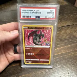 Pokemon Radiant Charizard 011/078 Pokemon GO Radiant Rare Holo PSA 10 - Image 1