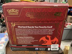 UNOPENED NEW Pokemon TCG Charizard EX Super Premium Collection Damaged Box 10 Pk - Image 5