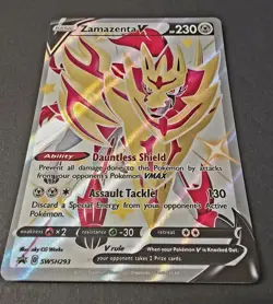 Pokemon TCG-Zamazenta V SWSH293 Shiny Full Art- Sword & Shield Black Star Promo - Image 2