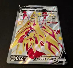 Pokemon TCG-Zamazenta V SWSH293 Shiny Full Art- Sword & Shield Black Star Promo - Image 3
