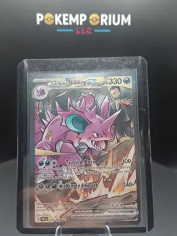 Pokemon Team Rocket's Nidoking ex 233/182 Destined Rivals Rare Holo 330HP - Image 1