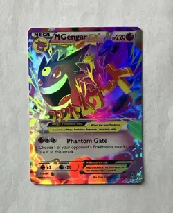 Pokemon TCG M Gengar EX Ultra Rare Mega Full Art Holo XY Phantom Forces 35/119 - Image 5