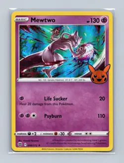Mewtwo 056/172 Holo Promo Trick or Trade BOOster Pokemon Lightly Played - Image 1