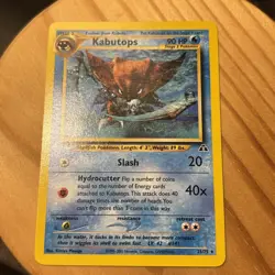 Pokemon TCG Neo Discovery Kabutops 25/75 Non Holo LP - Image 1