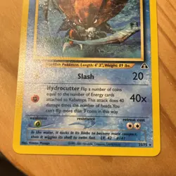 Pokemon TCG Neo Discovery Kabutops 25/75 Non Holo LP - Image 2