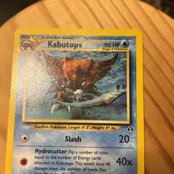Pokemon TCG Neo Discovery Kabutops 25/75 Non Holo LP - Image 3
