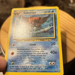 Pokemon TCG Neo Discovery Kabutops 25/75 Non Holo LP - Image 4