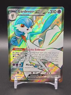 Shiny Gardevoir EX Pokemon Paldean Fates 217/091 Shiny Ultra Rare Mint - Image 1