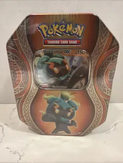 Pokemon Marshadow GX Mysterious Powers Collector Tin Factory Sealed - Image 1