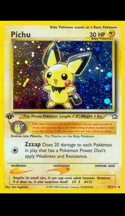 Pokemon Pichu 1st Edition Holo Rare Neo Genesis 12/111 2000 The Pokemon Company - Image 1