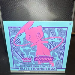 Pokemon Center Elite Trainer Box Pokemon TCG Fusion Strike Mew English 2021 - Image 1